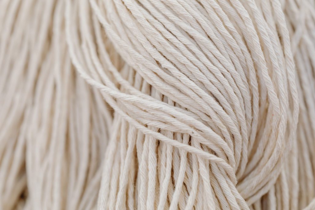 Turkish cotton yarn close-up — MONNEVA textile quality